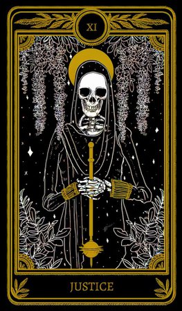 the marigold tarot cards justice - Google Search