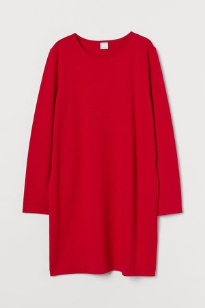 Jersey Dress - Red