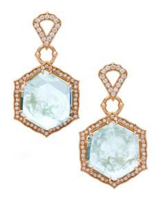 Taj 18K Gold, Emerald And Diamond Earrings by Sara Weinstock | Moda Operandi