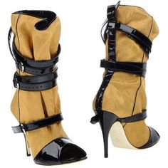vivienne westwood brown tan black belted strapped heels ankle boots