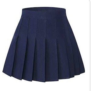 navy blue skater skirt