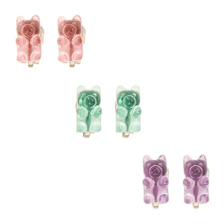 Gummy Bear Clip On Stud Earring Set | Claire's US