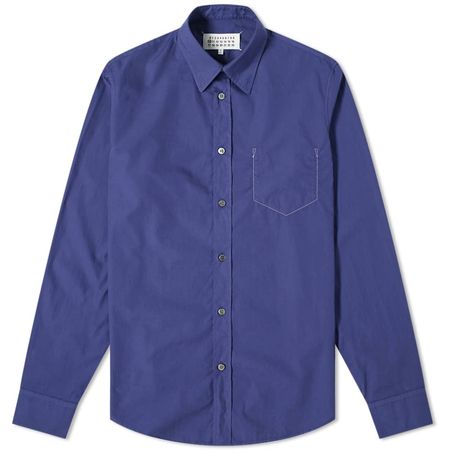 Maison Margiela 10 Dyed Shirt Violet Indigo | END.