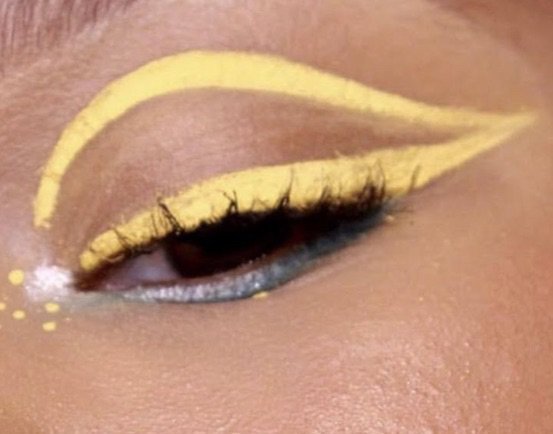 yellow eyeshadow