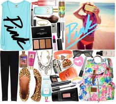 "Contest:: VS PINK Spring Break" by sbhackney on Polyvore -2013
