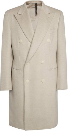 Brioni Double Breasted Cashmere Overcoat