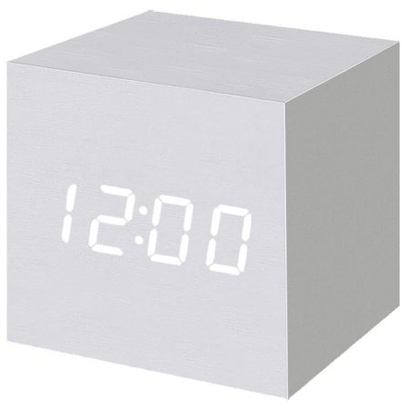 white alarm clock