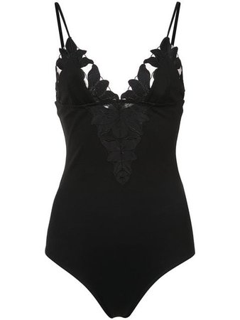 Fleur Du Mal Lily embroidered bodysuit $275 - Buy AW17 Online - Fast Global Delivery, Price