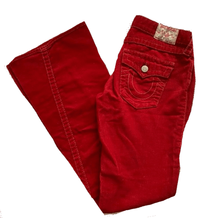 red jeans