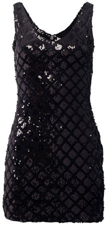 *Izabel London Black Sequin Dress