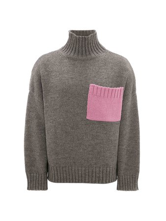 Shop JW Anderson Patch Pocket Turtleneck Sweater | Saks Fifth Avenue