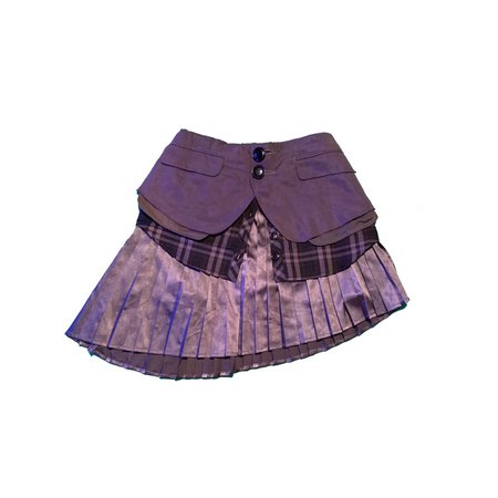 button up shirt layered skirt
