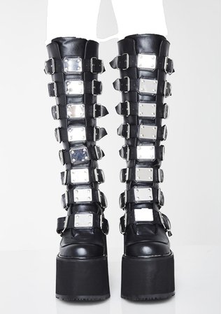 demonia boots black