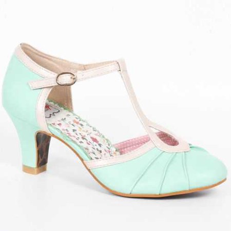 Bettie Page Eris Shoes - Mint Retro Rockabilly Pin Up Vintage Inspired Heels | eBay