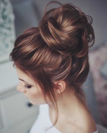 brunette messy ponytail - Google Search