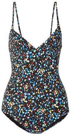 Printed Swimsuit - Blue