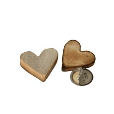 heart toast and butter