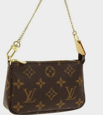 Louis brown shoulder purse