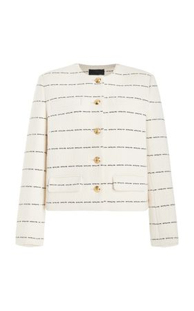 Paige Cropped Cotton-Blend Tweed Jacket By Nili Lotan | Moda Operandi