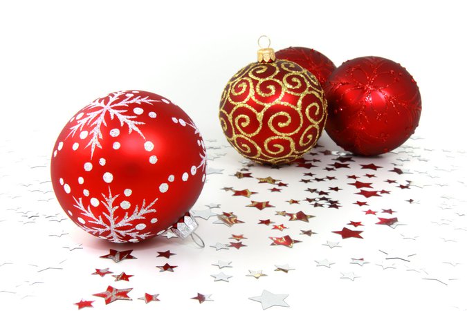 red & white christmas baubles png - Google Search