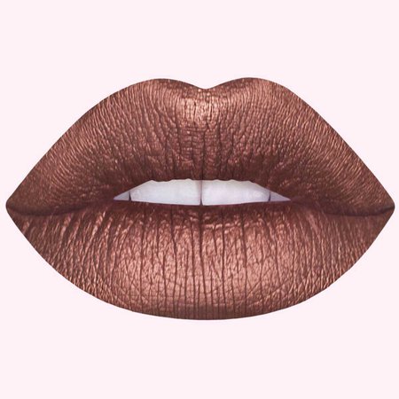 Metallic lipstick copper