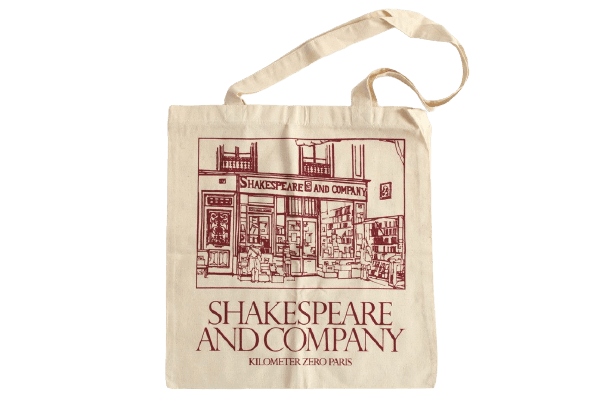 Tote Bag - Shakespeare And Company Burgundy Facade