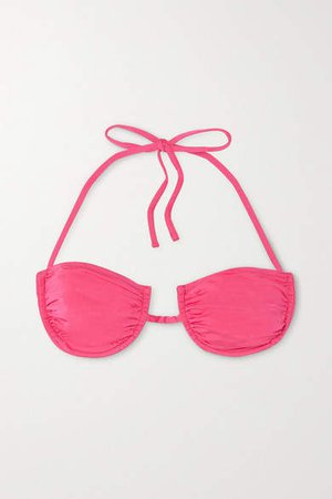 Fisch - Net Sustain Coquillage Underwired Halterneck Bikini Top - Pink