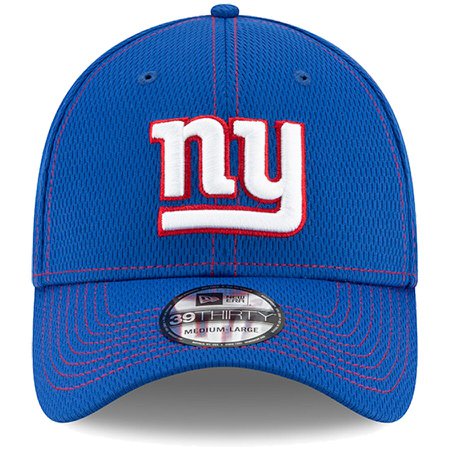 Men's New Era Royal New York Giants 2019 NFL Sideline Road Official 39THIRTY Flex Hat