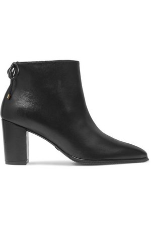 Stuart Weitzman | Gardiner leather ankle boots | NET-A-PORTER.COM