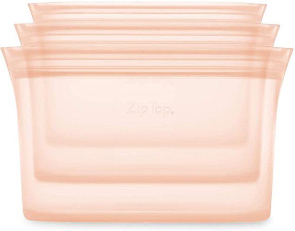 Zip Top Reusable 100% Silicone Food Storage Bags and Containers - 2 Bag Set - Sandwich & Snack Bags - Teal: Amazon.ca: Home & Kitchen