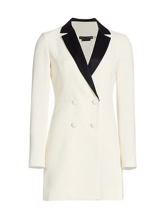 Shop Alice + Olivia Kryie Tuxedo Dress | Saks Fifth Avenue