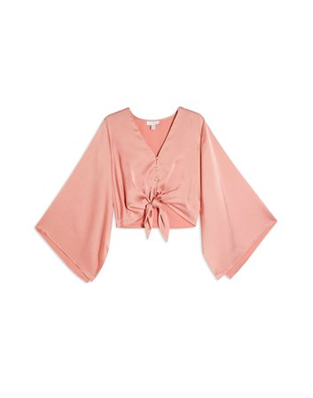 Topshop Pink Kimono Sleeve Blouse - Blouse - Women Topshop Blouses online on YOOX United States - 38874918LB