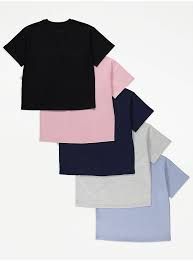 asda girls Plain T-Shirts 5 Pack - Google Search