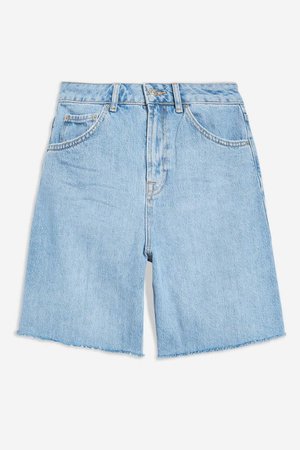 Longline Denim Shorts - Denim - Clothing - Topshop