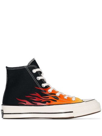 Converse Chuck 70 flame-print high-top sneakers £70 - Shop Online - Fast Global Shipping, Price