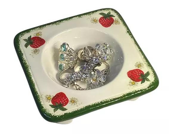 Vintage Strawberry Ring Dish - Etsy Australia