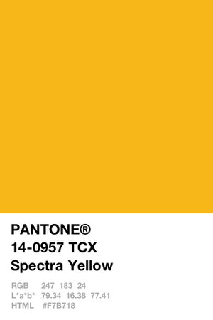PANTONE Color: Spectra Yellow