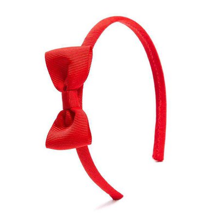 red bow headband