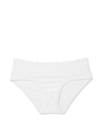 Posey Lace Waist Cotton Hiphugger Panty - Panties - Victoria's Secret