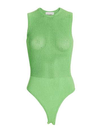 Nanushka Mare Crochet Organic Cotton-Blend Bodysuit | INTERMIX®