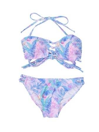 Back ribbon design Bando bikini (bathing suit / bikini) | titivate (Tittybait) mail order | Fashion Walker