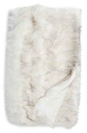 Nordstrom Arctic Faux Fur Throw Blanket
