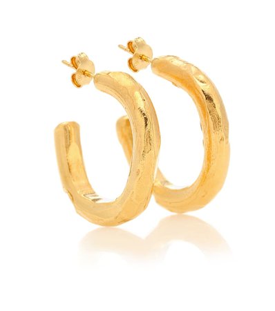 ALIGHIERI The Etruscan Reminder 24kt gold-plated hoop earrings