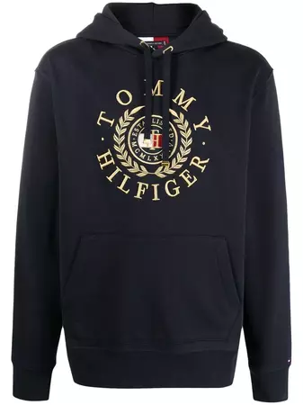 Tommy Hilfiger embroidered-logo Jersey Hoodie - Farfetch