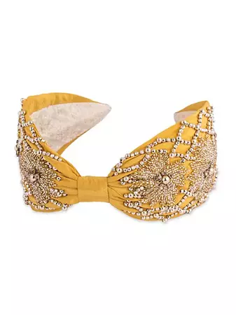 Shop Namjosh Crystal-Embellished Knotted Headband | Saks Fifth Avenue
