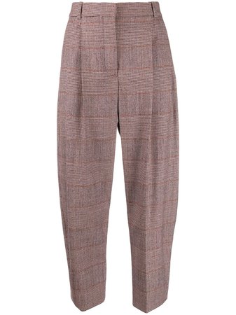 Stella Mccartney Plaid Tapered Trousers Aw19 | Farfetch.com