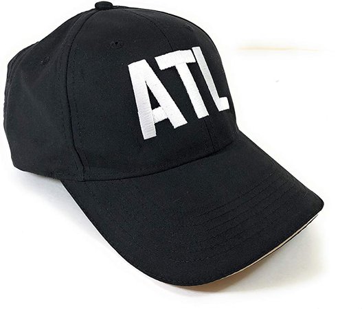 Amazon.com: ATL Airport Code Performer Cap Black w Contrast Color Sandwich: Clothing
