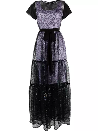 Baruni Halle Sequinned Tulle Dress - Farfetch