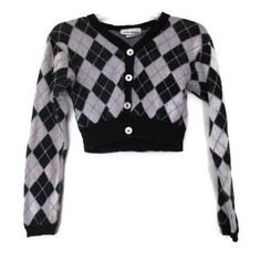 1990s vintage clueless pastel plaid sexy cropped sweater size extra... ($45) ❤ liked on Polyvore featuring tops, shirts, cardigans, vintage shirts, short crop tops, rockabilly shirts, pastel crop top and gothic shirts