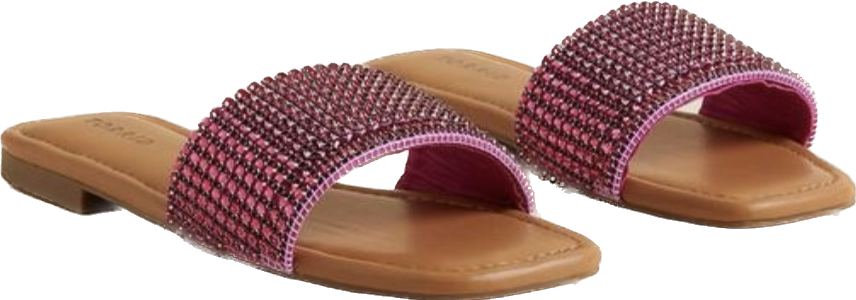 Torrid Pink Jeweled Sandals